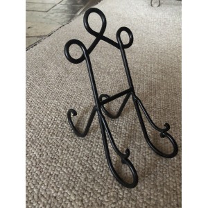 Solid Wrought Iron Plate Picture Art Stand Easel Holder NWT   192608013137